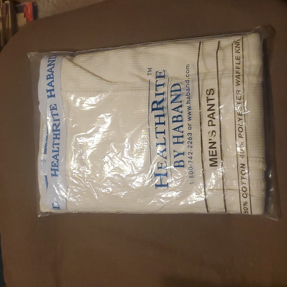 New Cream Thermal Underwear Pants Mens 2XL